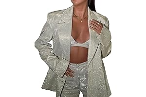 Eye-Catching Glitter Blazer for Shimmering Nights Out