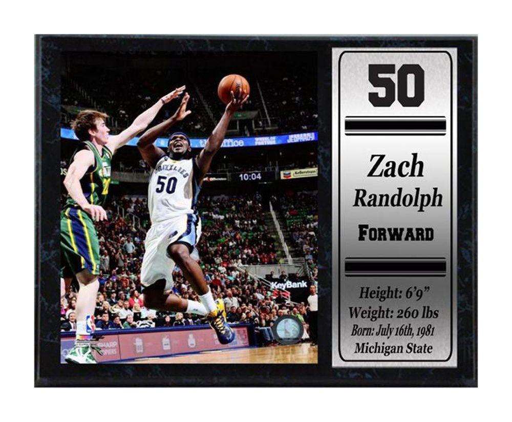 Encore Select 522-39 NBA Memphis Grizzlies Zach Randolph Stat Plaque with Photo, 12-Inch by 15-Inch