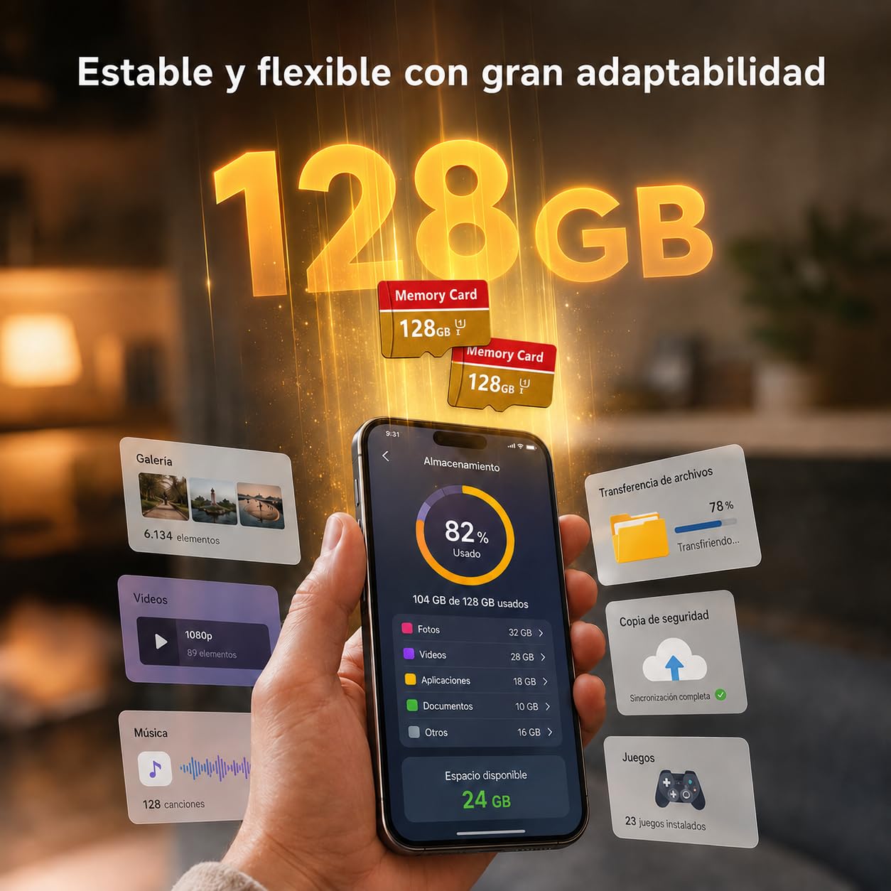 2 Pack Tarjeta TF 128GB Tarjeta de Memoria de Alta Velocidad Memory Card para Cámaras, Smartphones, Cámara de Tablero, Tabletas