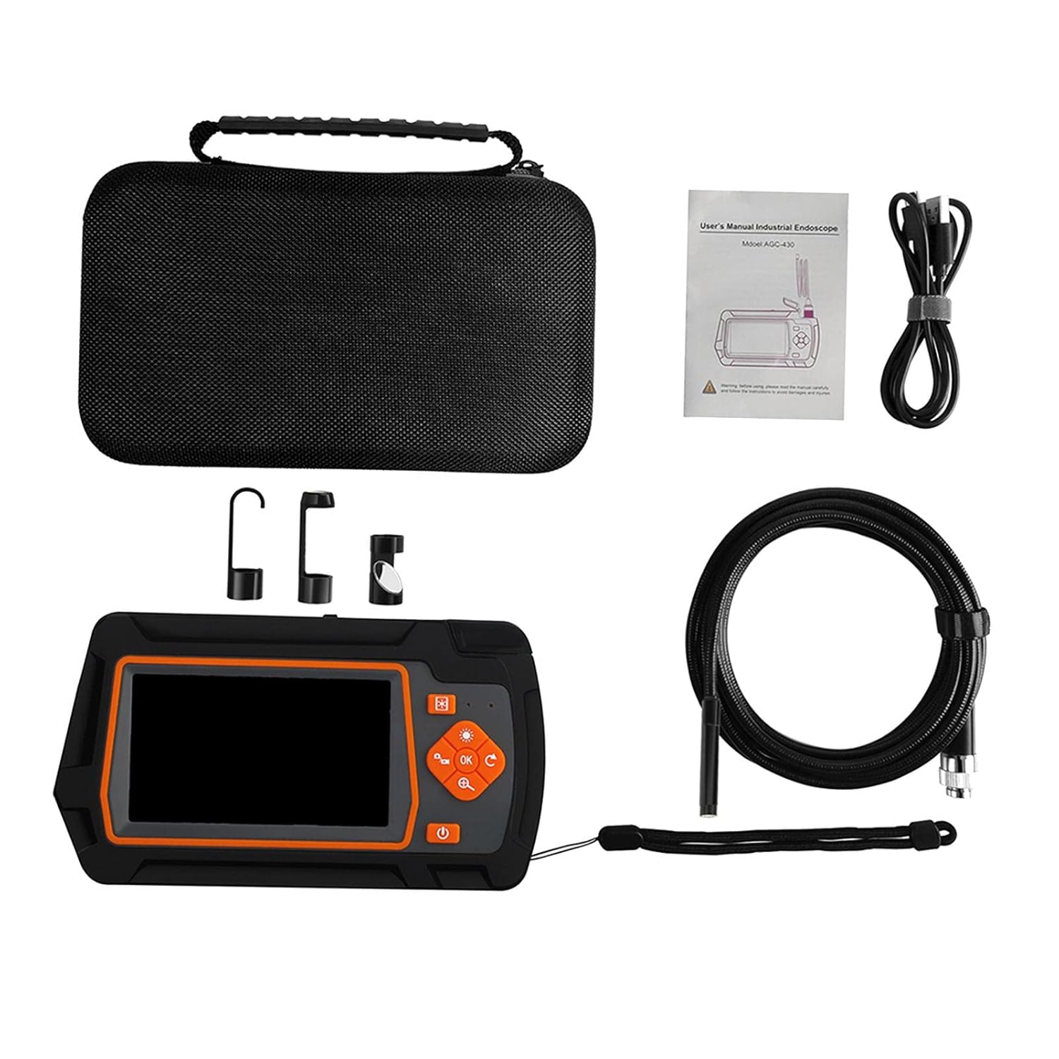 Jojomis AutoFocus Inspection CameraBorescope with IPS HD Screen, Snake Camera with 10ft