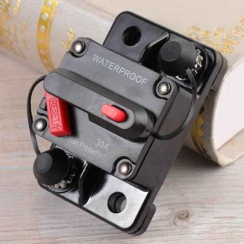 Miniatura 6 de Hemobllo Interruptor de amplificador marino para automóvil, interruptor de circuito de 30 amperios, motor de arrastre para automóvil, barco,