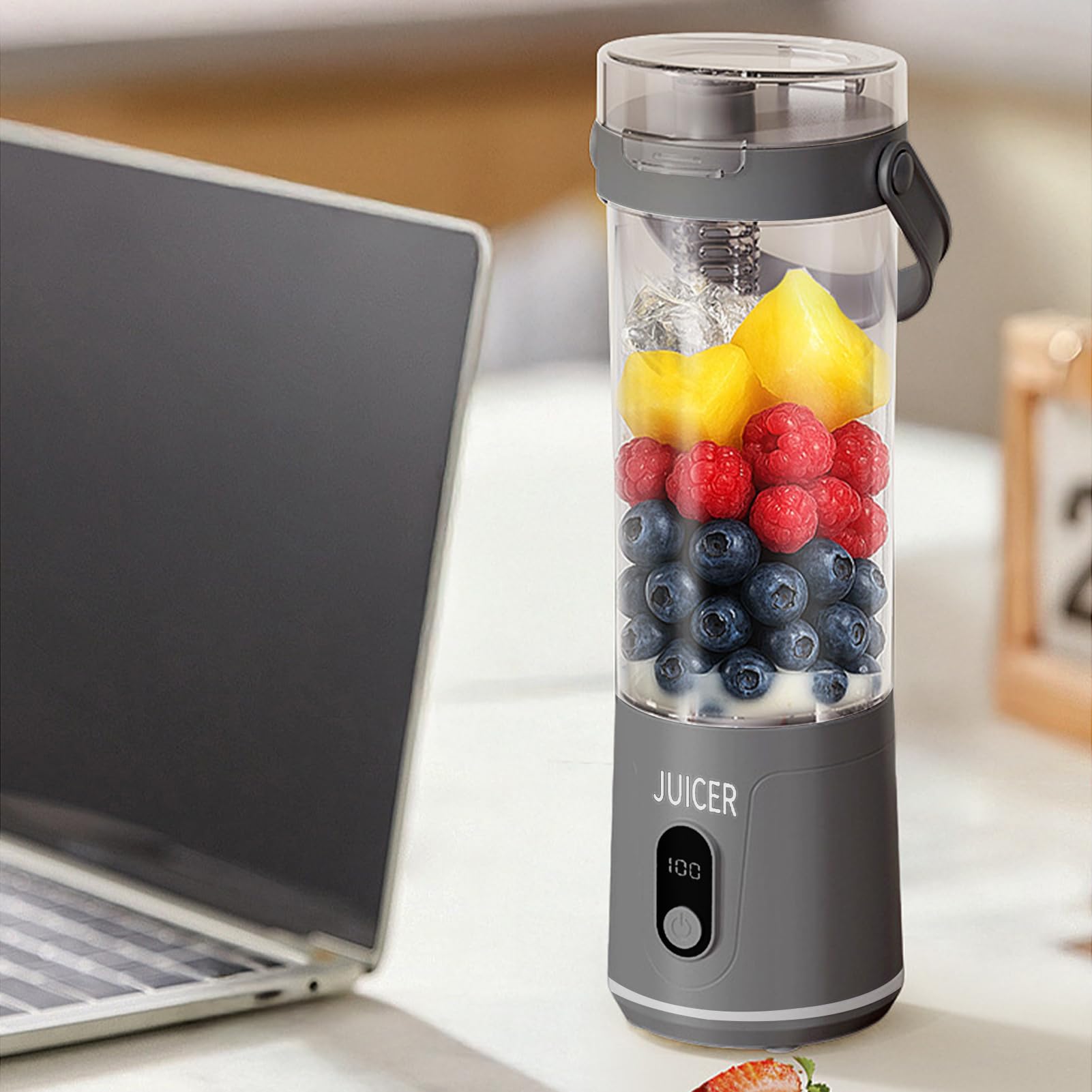 Centrifuga,Macchina per succhi di frutta e verdura | Dispositivo da cucina portatile con schermo digitale per succhi di agrumi verdure e bevande