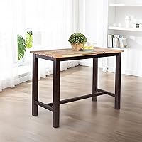 Vista 11 de Boraam Sonoma Pub Table - Cepillo de alambre gris tormenta