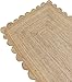 SHIVERO HOMES Weaving Cottage Scalloped Natural Jute Area Rug | Beige, 2X3 FT Handwoven Jute Doormat | Eco-Friendly, Durable, and Stylish | Perfect for Living Room, Bedroom, and Entryway