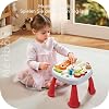 7-in-1 Children's Play Table from 18 Months - Dinosaur Music Toy with Piano Drum Electronic Toy for Boys and Girls Removable Promotes Creativity and Hand-Eye Coordination