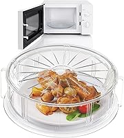 Vista 1 de Kitchen Discovery - Cubierta para microondas a prueba de salpicaduras, protege contra salpicaduras y salpicaduras. Cubierta transparente