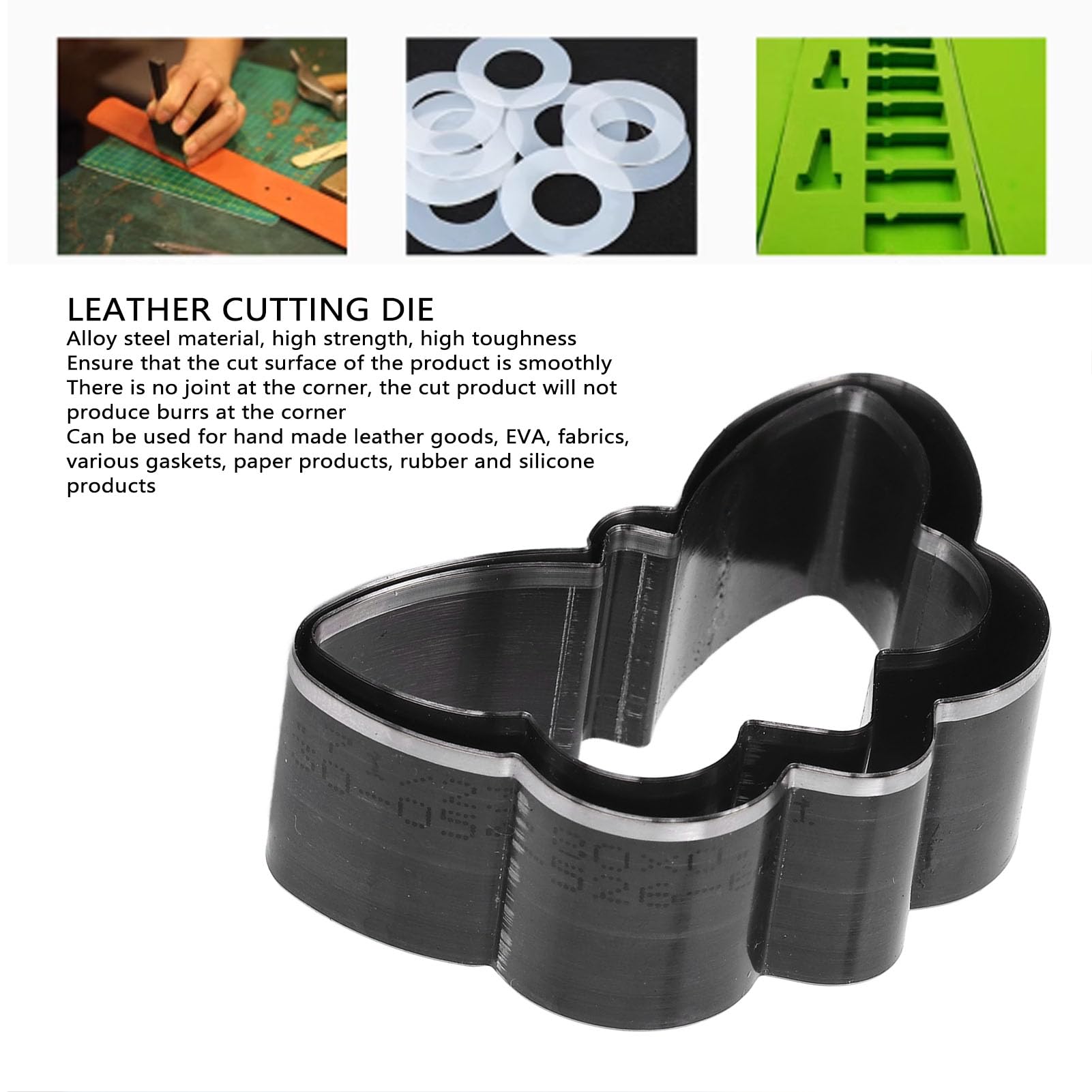 Leder-Stanzform in Flügelform |Bastelwerkzeug aus legiertem Stahl für Leder/Stoff/Papier |2-teiliges Set mit Aufbewahrungsbox |Expert-Stanze mit glatter Peripherie