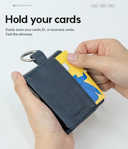 Miniatura 9 de GOOSPERY Agenda básica compatible con Samsung Galaxy Z Flip 5, tarjetero, almacenamiento de bolsillo, piel sintética de alta calidad, funda tipo