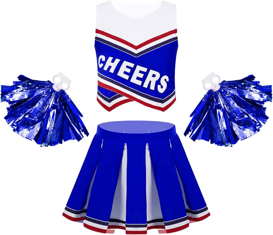 Amazon.com: YOOJOO Girls Cheer Leader Costume Cheerleading