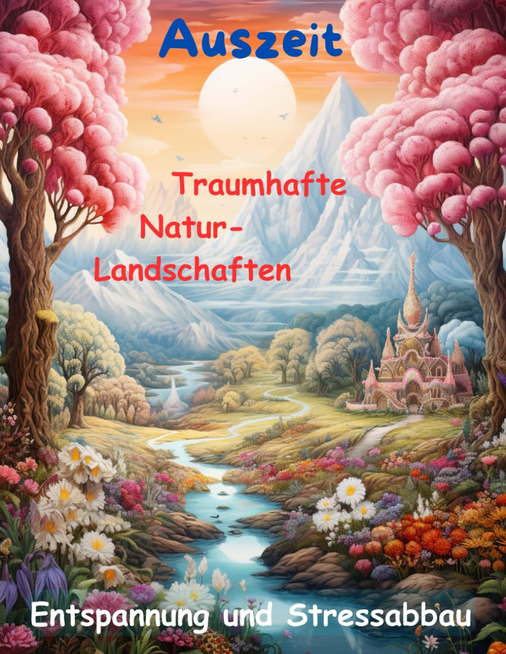 AUSZEIT traumhafte Natur-Landschaften -Malbuch für Erwachsene -50 atemberaubende Motive: -Entspannung und Stressabbau -nimm dir ZEIT, für DICH -Ausmalbilder Landschaften