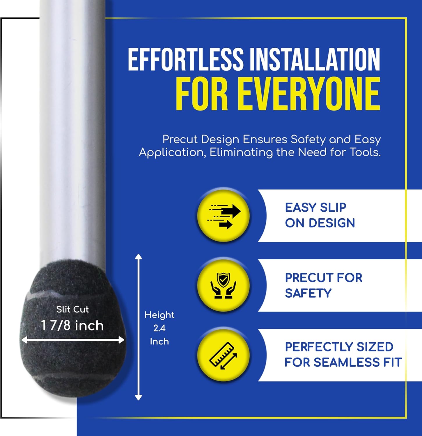 Precut Tennis Balls for Walkers & Chairs – Heavy-Duty Glide Pads for Tables & Desks – Floor Protector Accessory for Mobility Aids – Scratch-Resistant – 2.4 Inch Brown, 16 Count