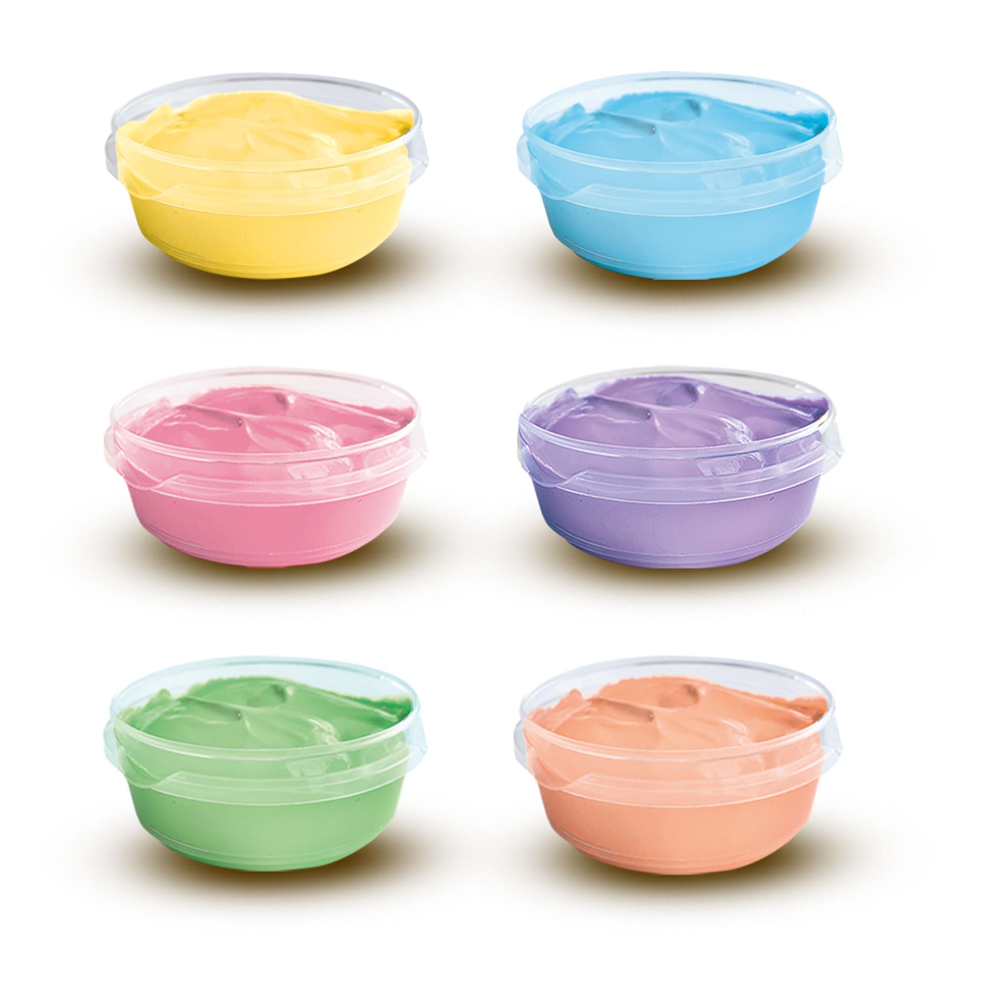 SES Creative 00397 - Pittura a dita pastello, 6 colori, 45 ml