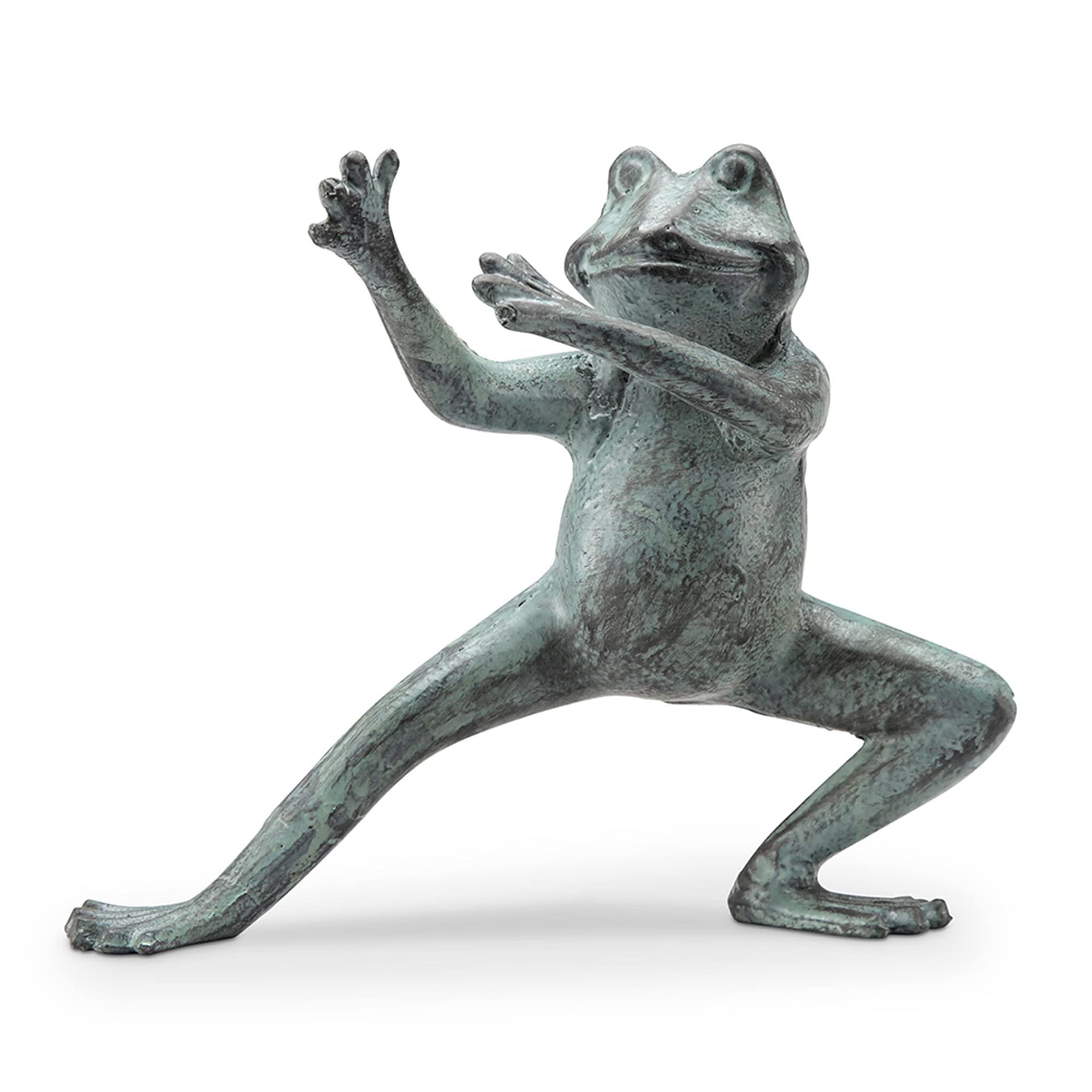 Figurine en fonte de Tai Chi SPI Home 64054 vert vieilli 18x23 cm