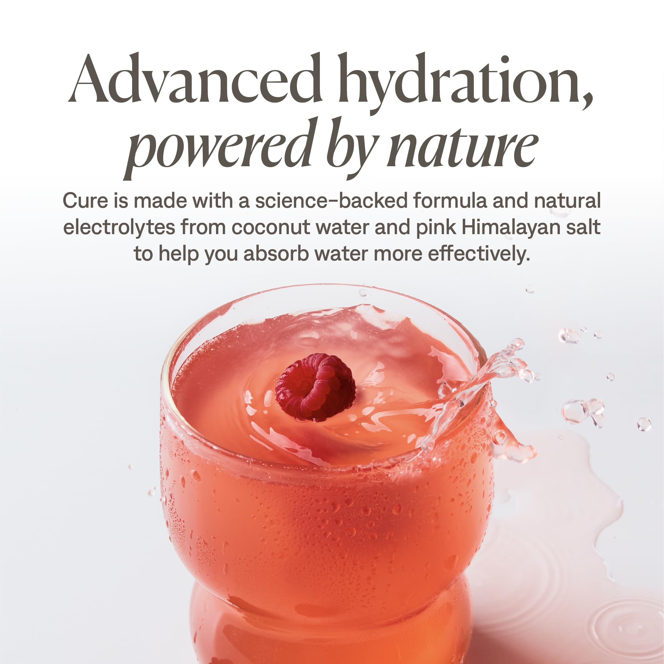 Cure Hydration - Electrolyte Drink Powder Berry Pomegranate 14 Packets — Amazon image 3