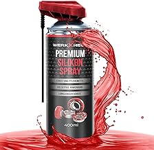 WerkXheld Silikonspray Gleitspray 400ml Premium Schmieröl, Kriechöl & Sprühfett - Laufband Öl, Silicone Spray, Silikonfett für Dichtungen, Kunststoff, Gummi, Holz & Metall