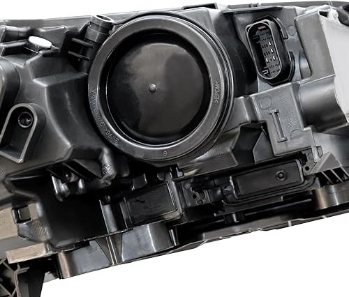 Miniatura 9 de CNCEST Faros delanteros halógenos cromados sin LED DRL, ajuste directo, carcasa cromada, lente transparente para modelos Ford Escape 2017-2019, lado