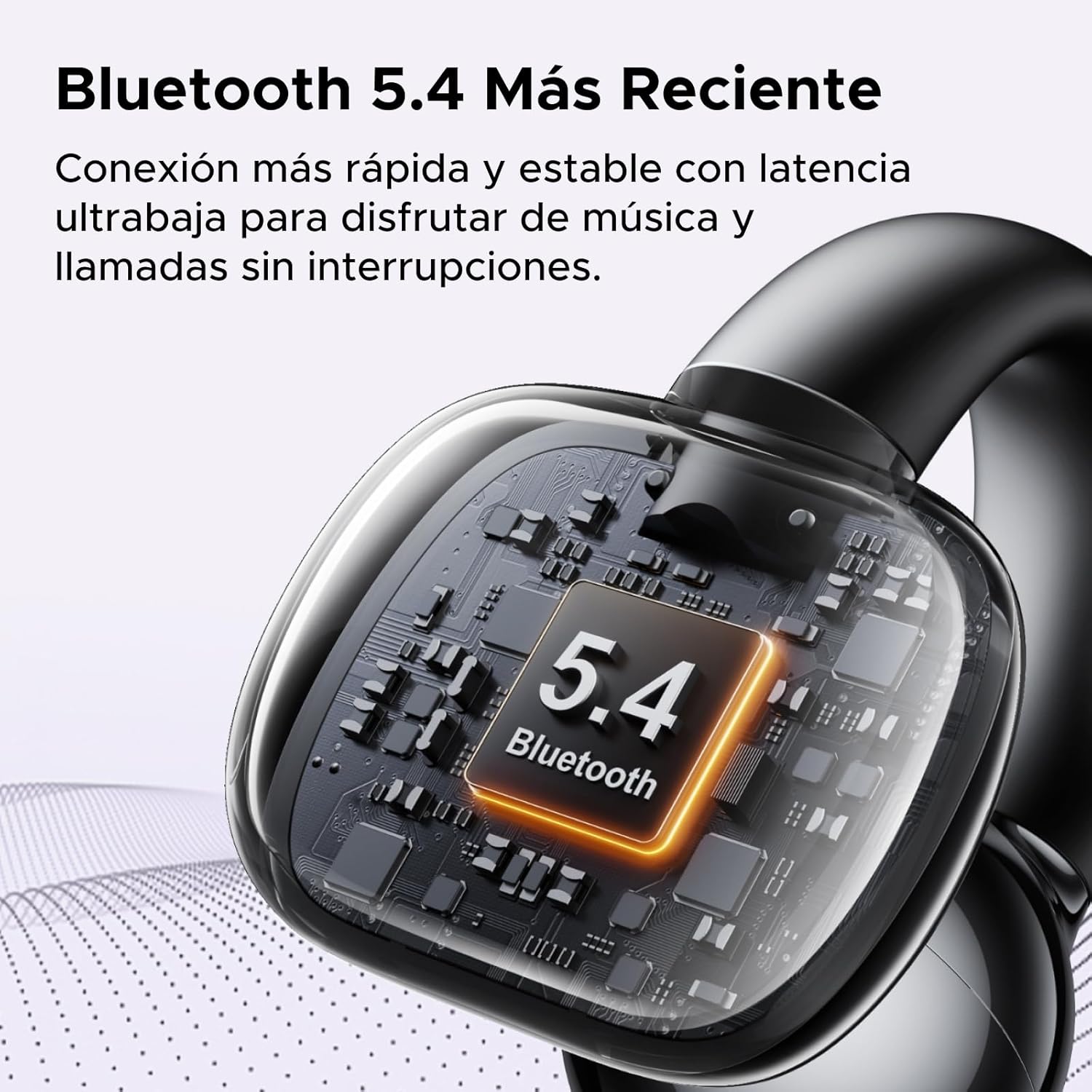 UGREEN HiTune S3 Auriculares Inalámbricos Bluetooth 5.4, Audifonos Deportivos Abiertos con Clip y Cancelación de Ruido ENC, 30H de Reproducción, Carga Rápida USB-C, Hi-Fi, IPX5 Impermeable, Negro 5