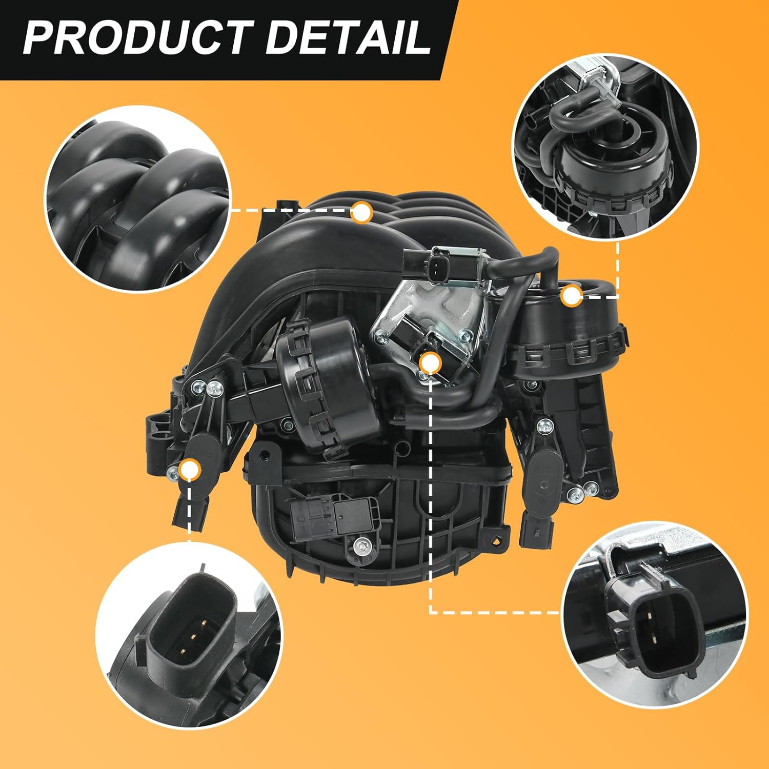 Intake Manifold Compatible with Ford F-150 5.0L V8 2015 2016 2017 Replace#FL3Z-9424-J FL3Z-9424-F