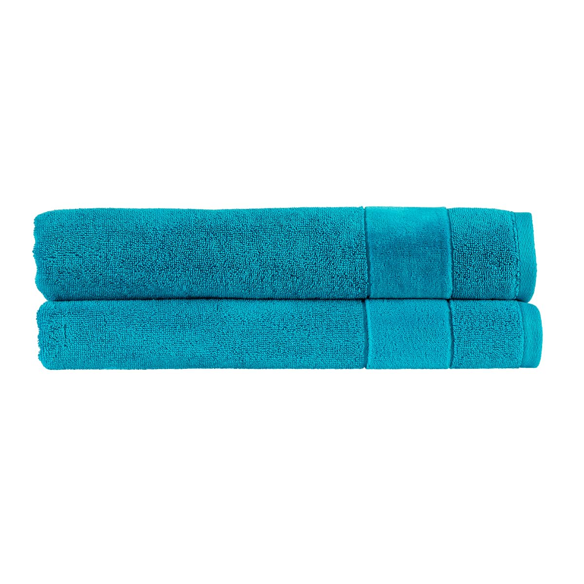 Christy Poolside Prism Bath Sheet Set | 2 Pieces | Vibrant Colours | 100% Turkish Cotton | Super Soft And Fluffy | Quick Dry | Blue