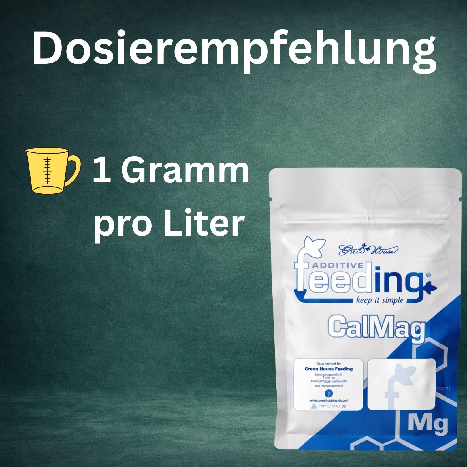 Weedness Green House Feeding Calmag 2,5 Kg - NPK Dünger Grow Anbau Indoor Erde Flüssigdünger Organischer