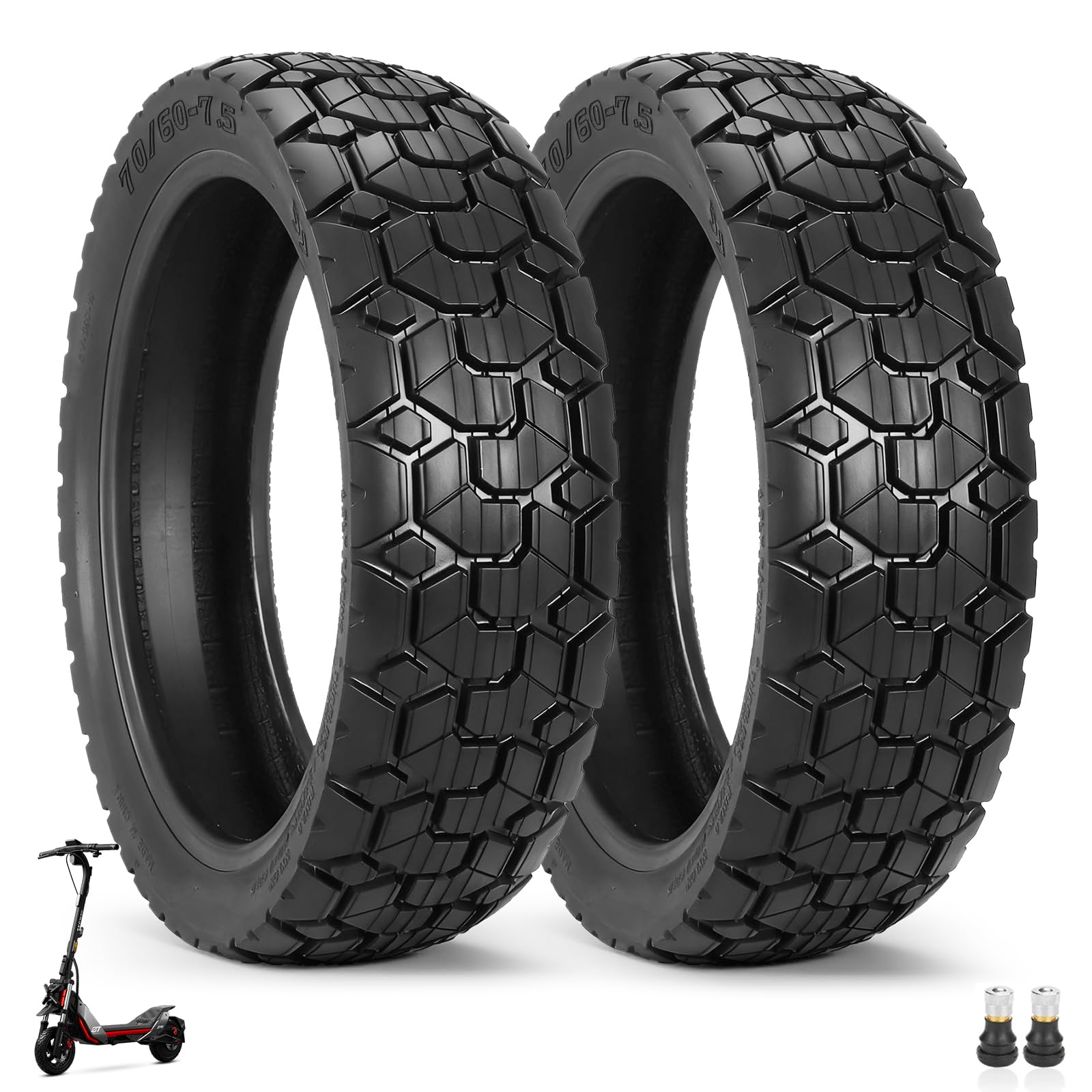 Neumático sin cámara 70/60-7,5 para Segway Ninebot ZT3 Pro E/Ninebot Max G3 E, neumáticos sin cámara de 11 pulgadas, neumáticos de vacío gruesos, neumáticos de aire resistentes al desgaste