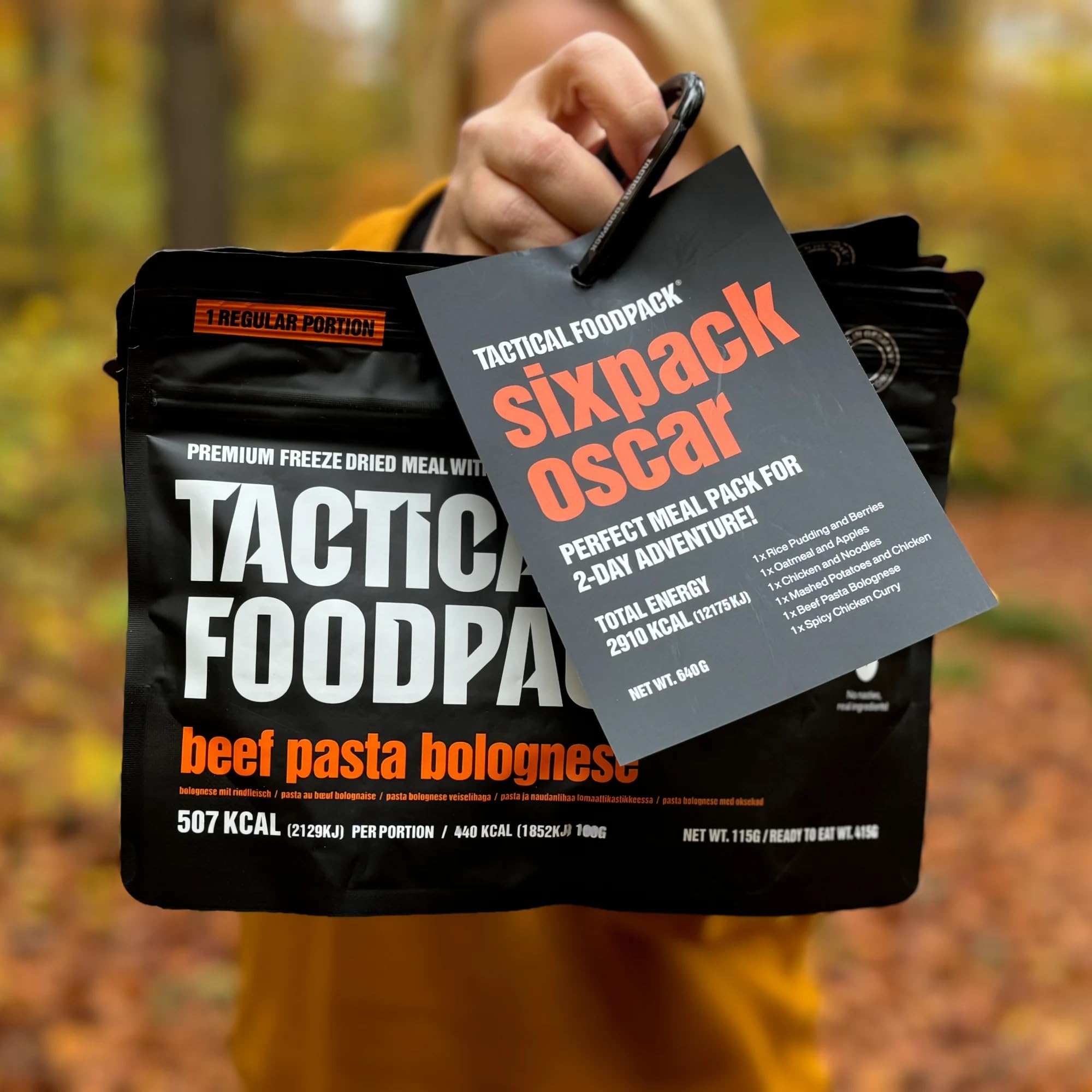 Tactical?Foodpack?Sixpack?Oscar – Pack de supervivencia 2?días con 6?raciones?|?Comida liofilizada lista en?5?9?min para emergencias y outdoor