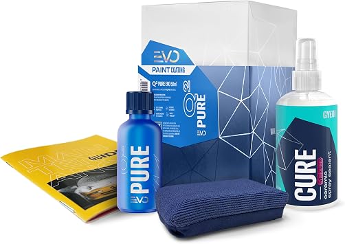 GYEON Q  Pure EVO - Thick SiO -Based Ceramic Coating Car - Ultra High Gloss Finish & Long-Lasting Protection on Painted Surfaces - Easy Single Layer Application - Car Cleaning Kit Products, 50 ml