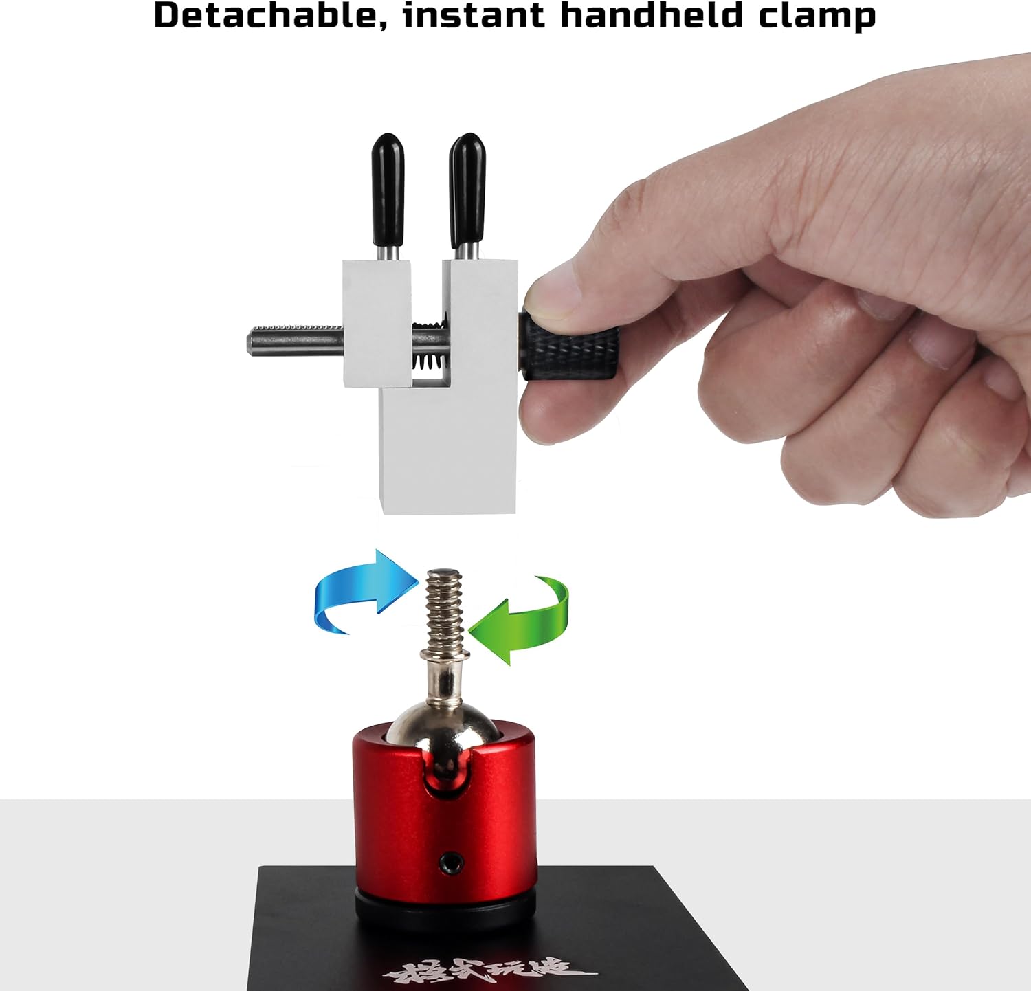 Tabletop Vise Mini Vice Multifunctional Professional Model Building Tool Workbench Vise with Spherical Rotating Metal Base for Hobbies,Jewelry Model Figures Sculpture