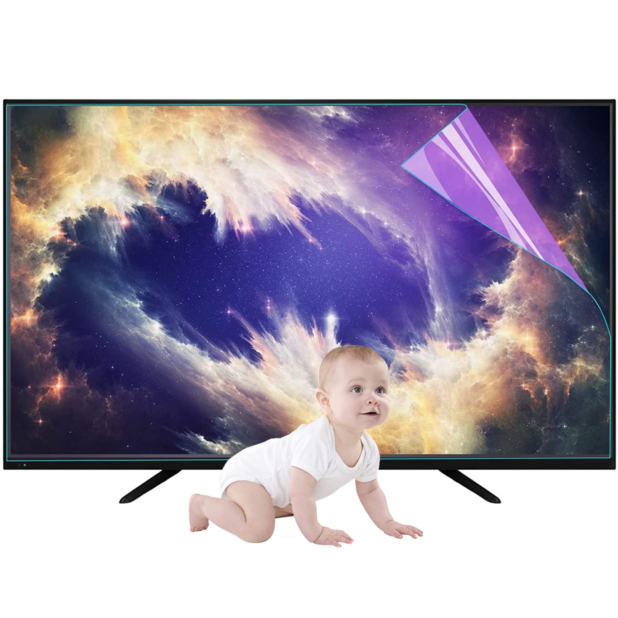 Film anti-lumière bleue TV de haute précision pour écrans LCD et LED