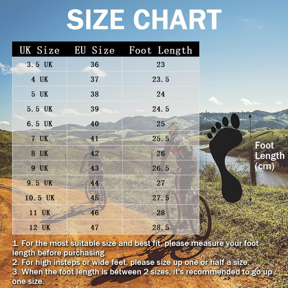 ENEN Chaussure VTT Homme Respirantes, Chaussure Velo Route Nylon, Unisexes Dentelle Pivotante Chaussures De Cyclisme En Extérieur & Intérieur, Verrouillage 2 Trous