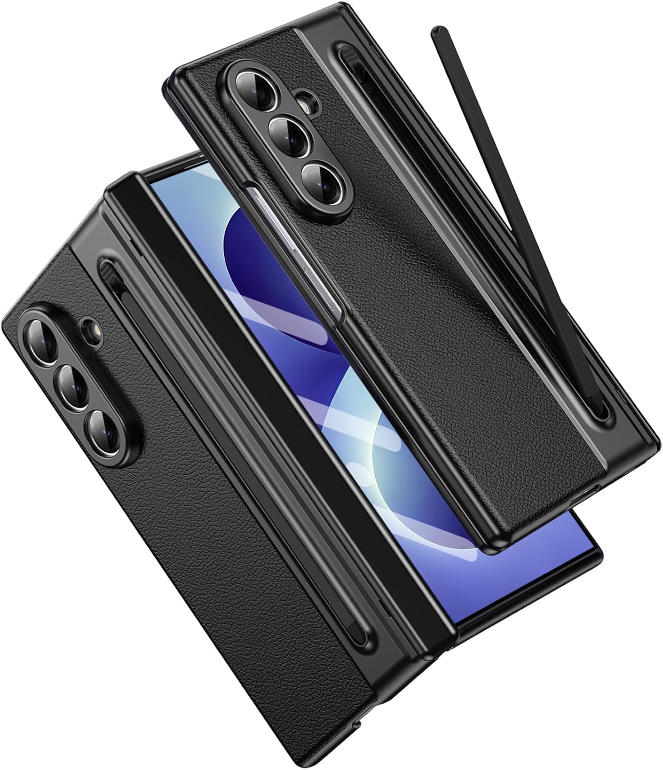 Hybird Shockproof Back Cover Case for Samsung Galaxy Z Fold 8 5G | Hing | S Pen Holder | Leather Hard Back Cover Case for Samsung Galaxy Z Fold8 5G (White, Samsung Galaxy Z Fold 8) — Amazon image 16