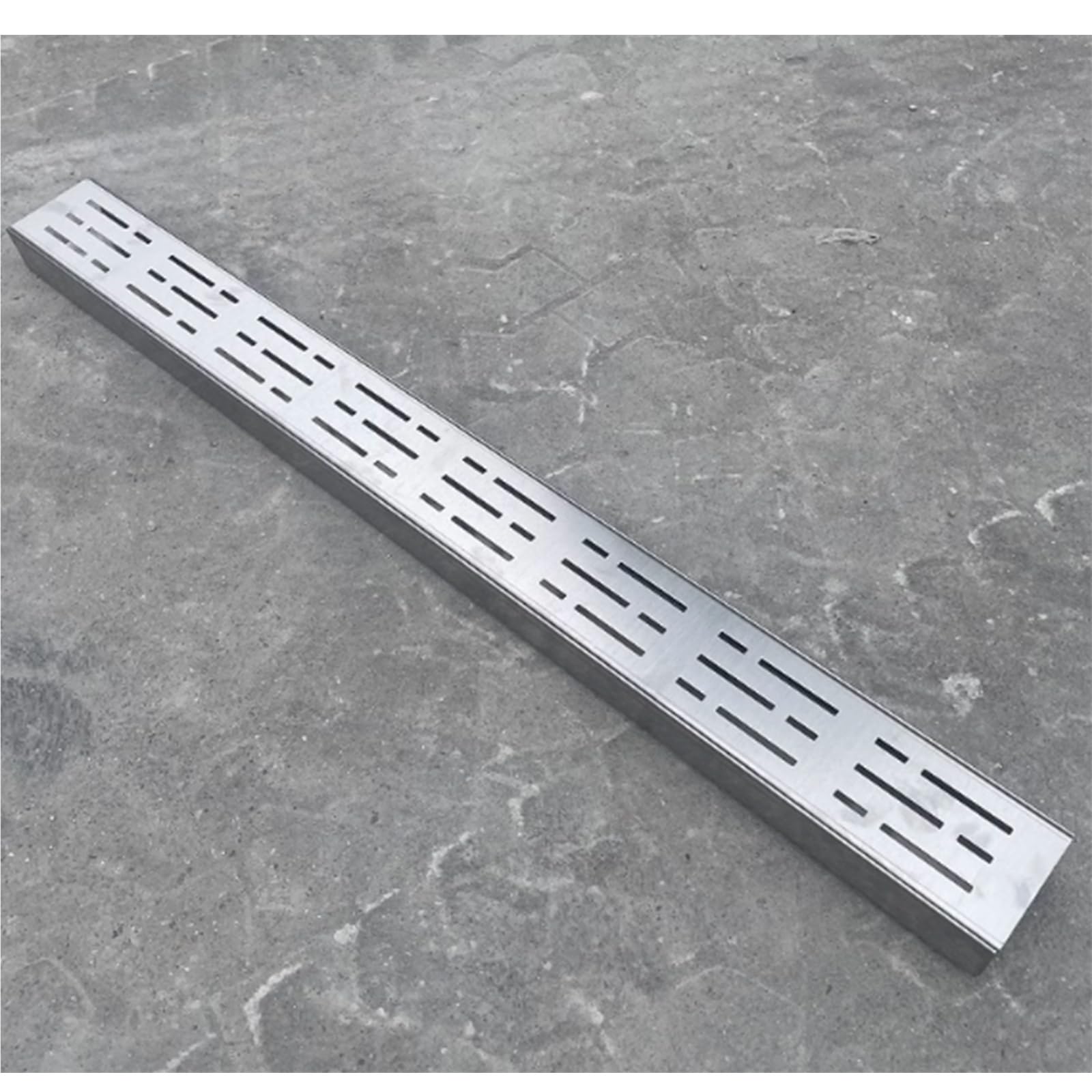 Channel Drainage Trench Drain System, Stainless Steel Channel Drain Kit, Drainage Gutter Cover For Garden Sidewalk Parking Lot