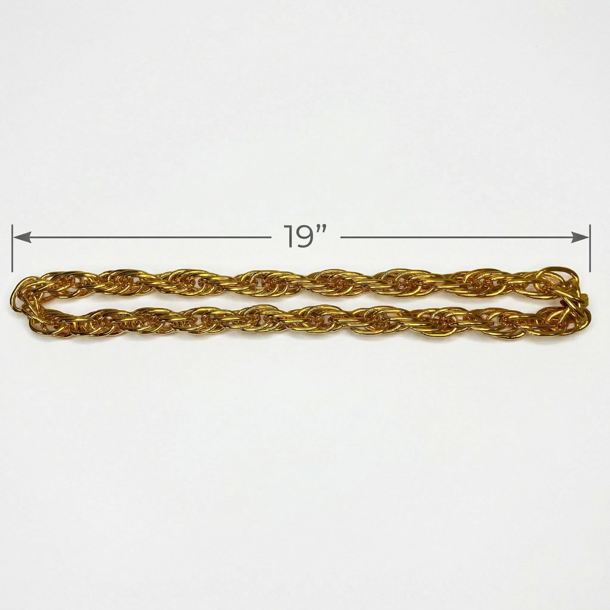 Largemouth 101,6 cm Heavy Rope Chain Old School Rapper Costume Bling!! (Oro), Oro, 102 cm