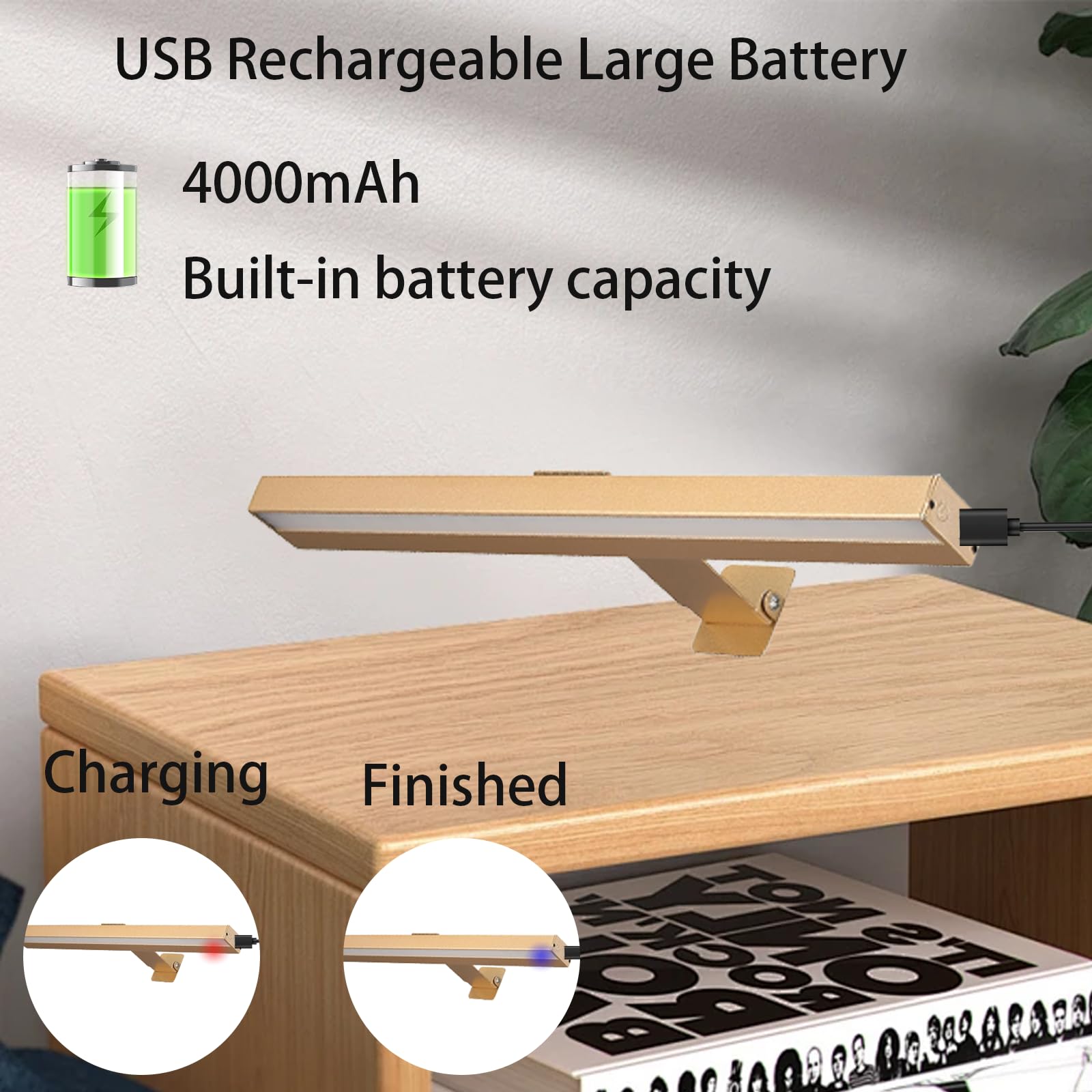 VIGMOJ 2Pack Wireless Picture Light, Dimmable with Remote Control - Image 3