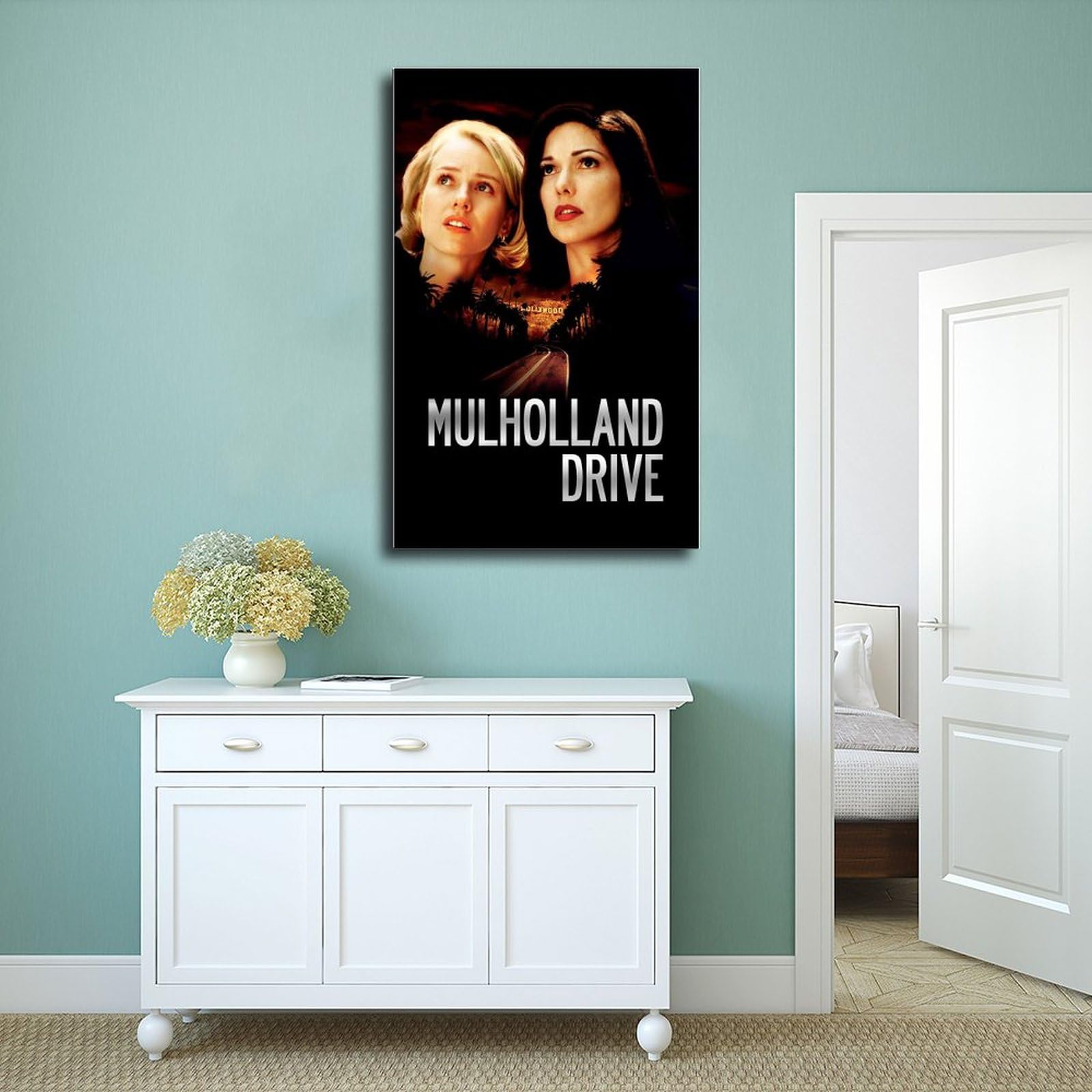 Affiche Sur Toile Mulholland Drive – 40x60 Cm Sans Cadre, Décoration Murale Cinéma Iconique, Chambre, Salon, Style Vintage