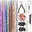 Fairy Hair Tinsel Kit with Tools 48 Inch Heat Resistant Safe 12 Colors Glitter Tinsel Hair Extensions 3200 strands (12 Colors, 3200 Strands)