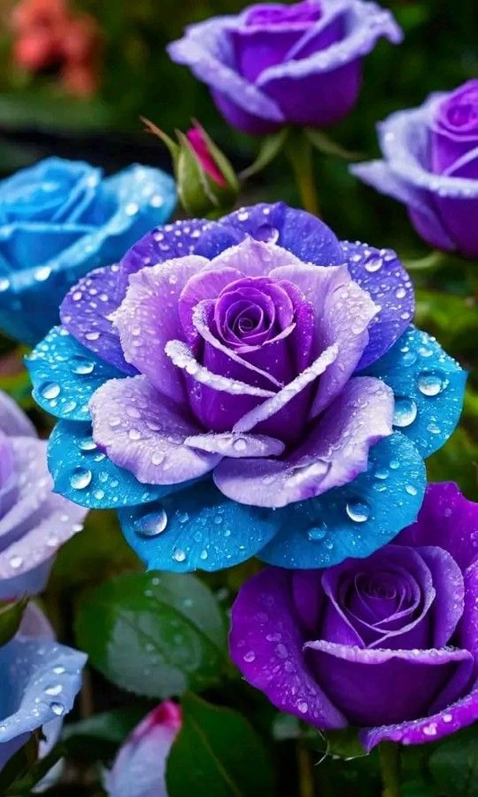 Rare Rose Bulbs Perennial UK, Fragrant Flowers, Rare and Beautiful Rose Rhizome in Bulk,Planting for Stunning Garden Displays-3 Rhizome-G