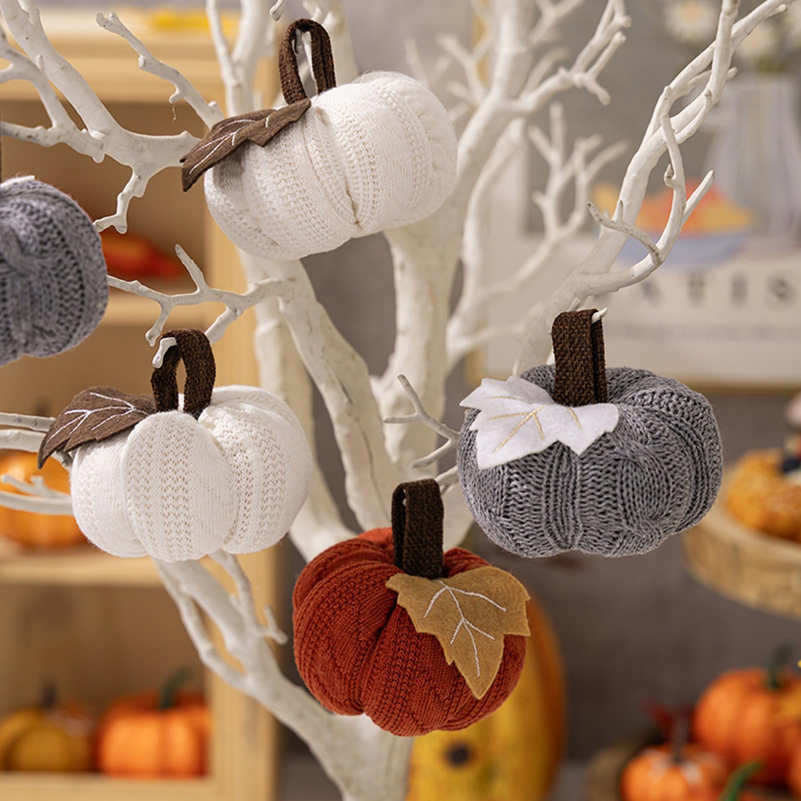 Glanhbnol Decorazioni autunnali Stagionali Piccole Zucche Per Halloween E Ringraziamento Ornamenti Decorazioni Da Tavolo