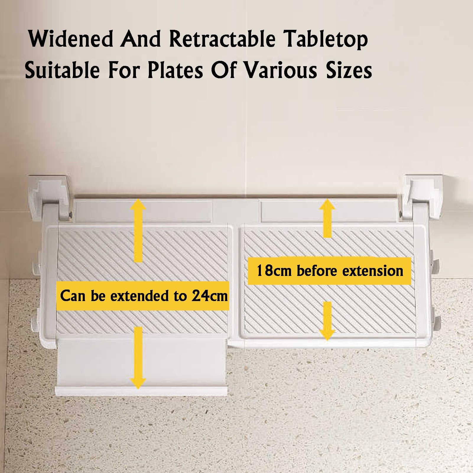 Estante De Almacenamiento De Alimentos De Varios Niveles, Bandeja De Clasificación De Alimentos Montada En La Pared, Almacenamiento Apilable For Guarniciones(49cm)