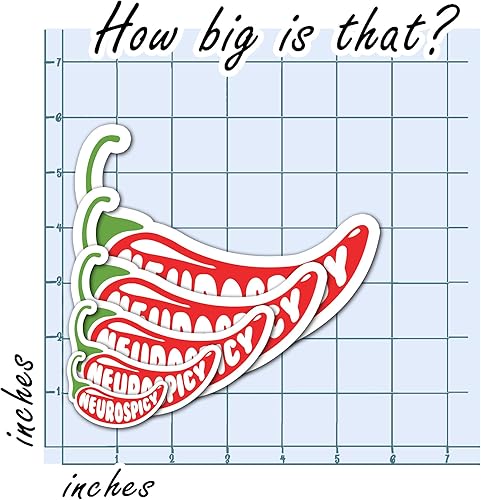 Miniatura 3 de Neurospicy Stickers, Vinyl Mental Health Decal For Laptops Water Bottles Phone Car Mug, Water Assistant Neurodivergent Stickers, ADHD Gifts For Boys