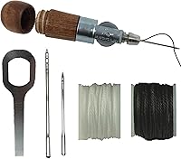 Vista 1 de Herramienta de reparación de puntada Punzón de costura para casas de rebote, inflables, cuero, tela gruesa, zapatos, bolsos, cinturón, kit