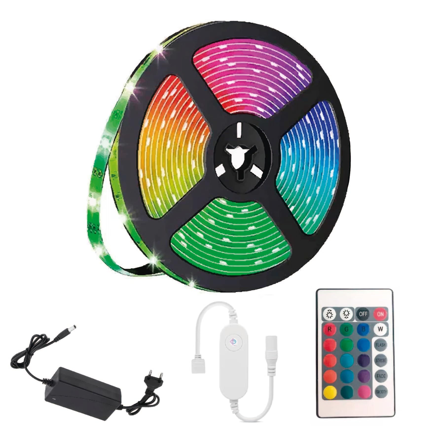 Fita de Led 5 metros Smart Wi-fi Rgb Inteligente compativel com Alexa Google + Fonte