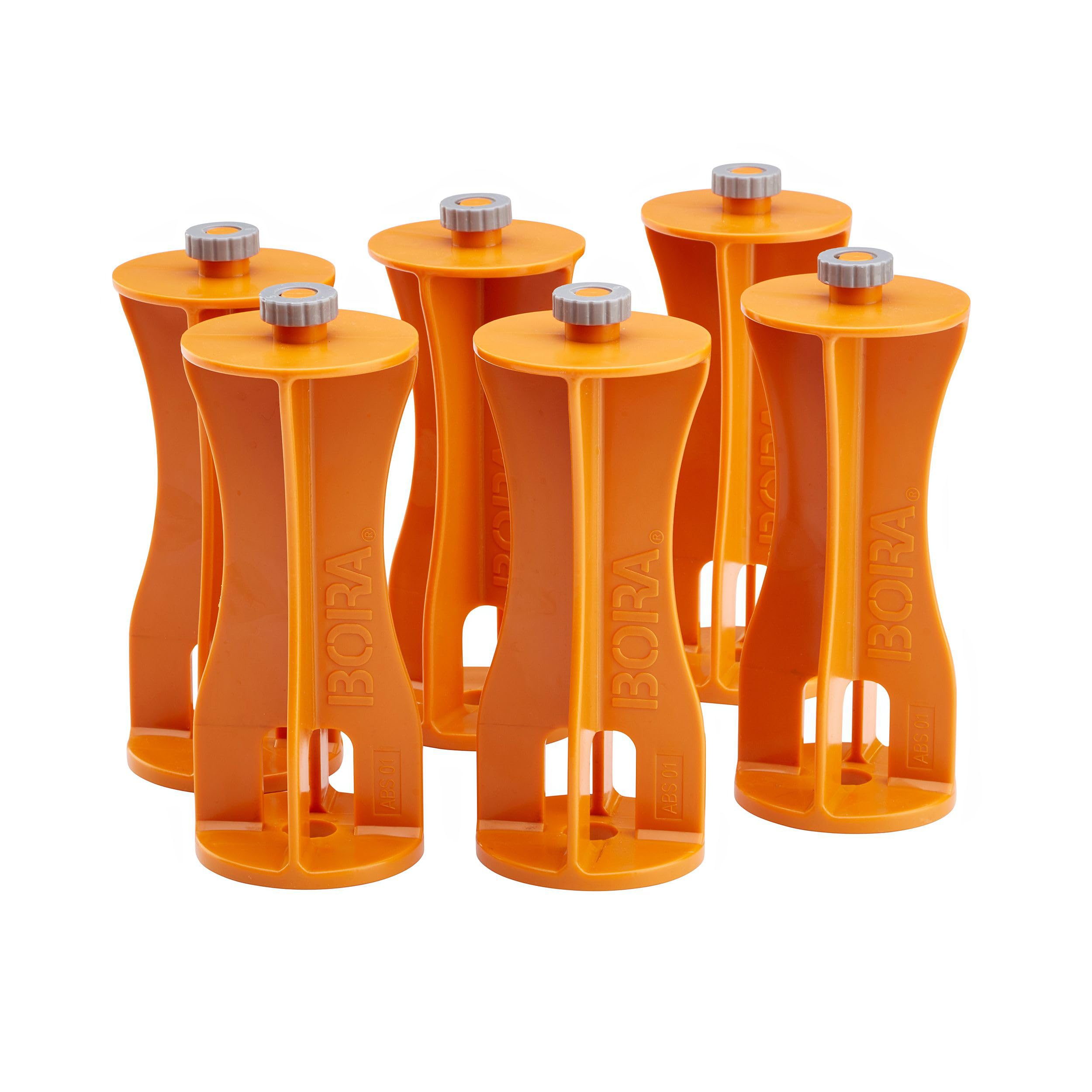 Centipede 6-Piece Risers Set, Accessory for BORA Centipede Work Stands, Increase Working Height, CA0506, Orange