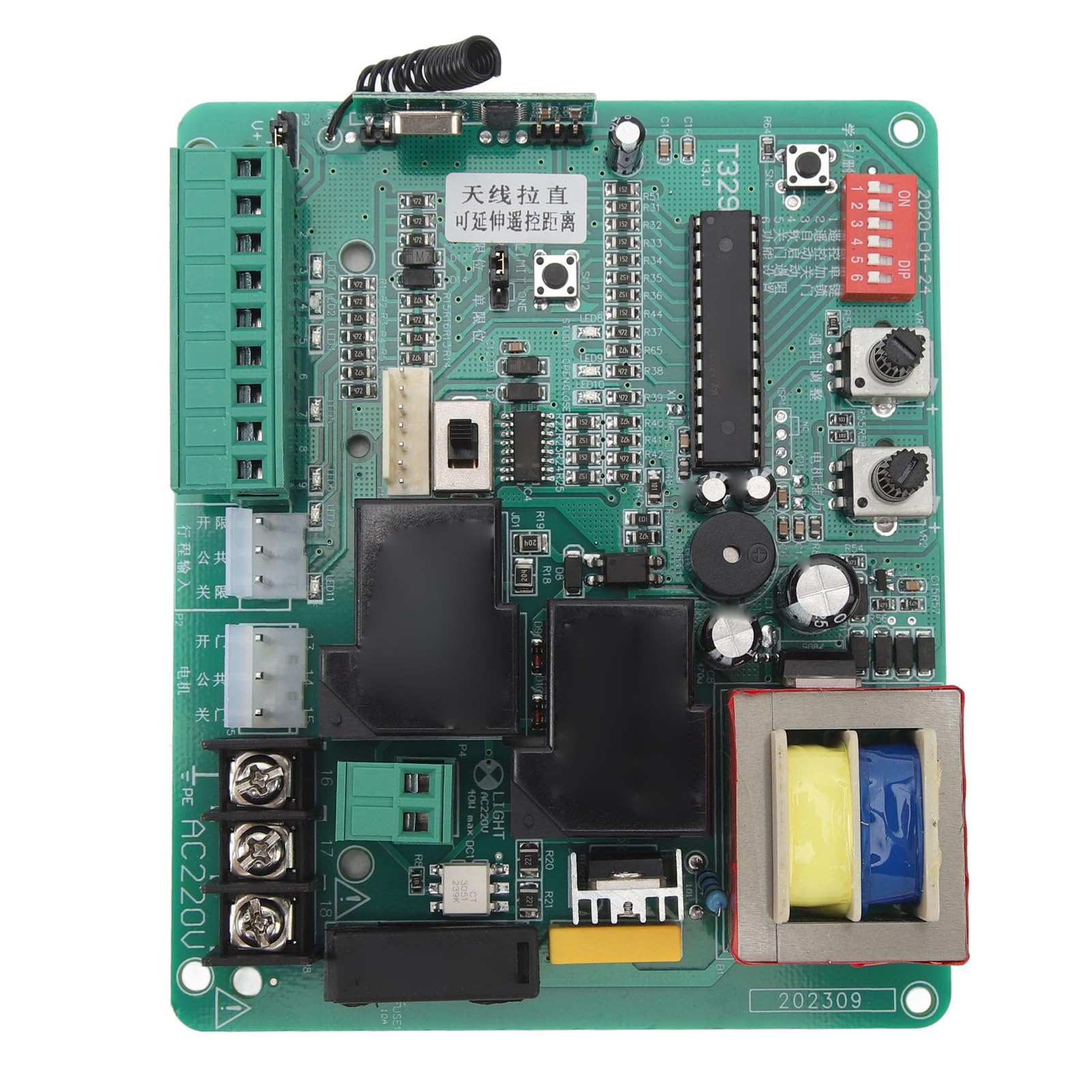 Scheda di Controllo per Apricancelli Scorrevoli CA Sostituzione Principale Elettronica Circuito PCB Scheda di Circuito Universale per Apricancelli Scorrevoli CA, Scheda di (220V)