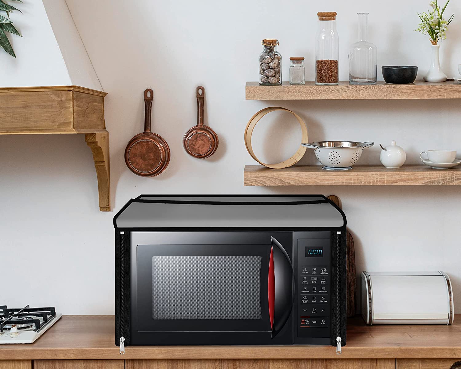 Microwave Oven Full Closure Cover Suitable for All Major Brands for Size 41X46X36|COVN-S03-20 — Amazon image 2