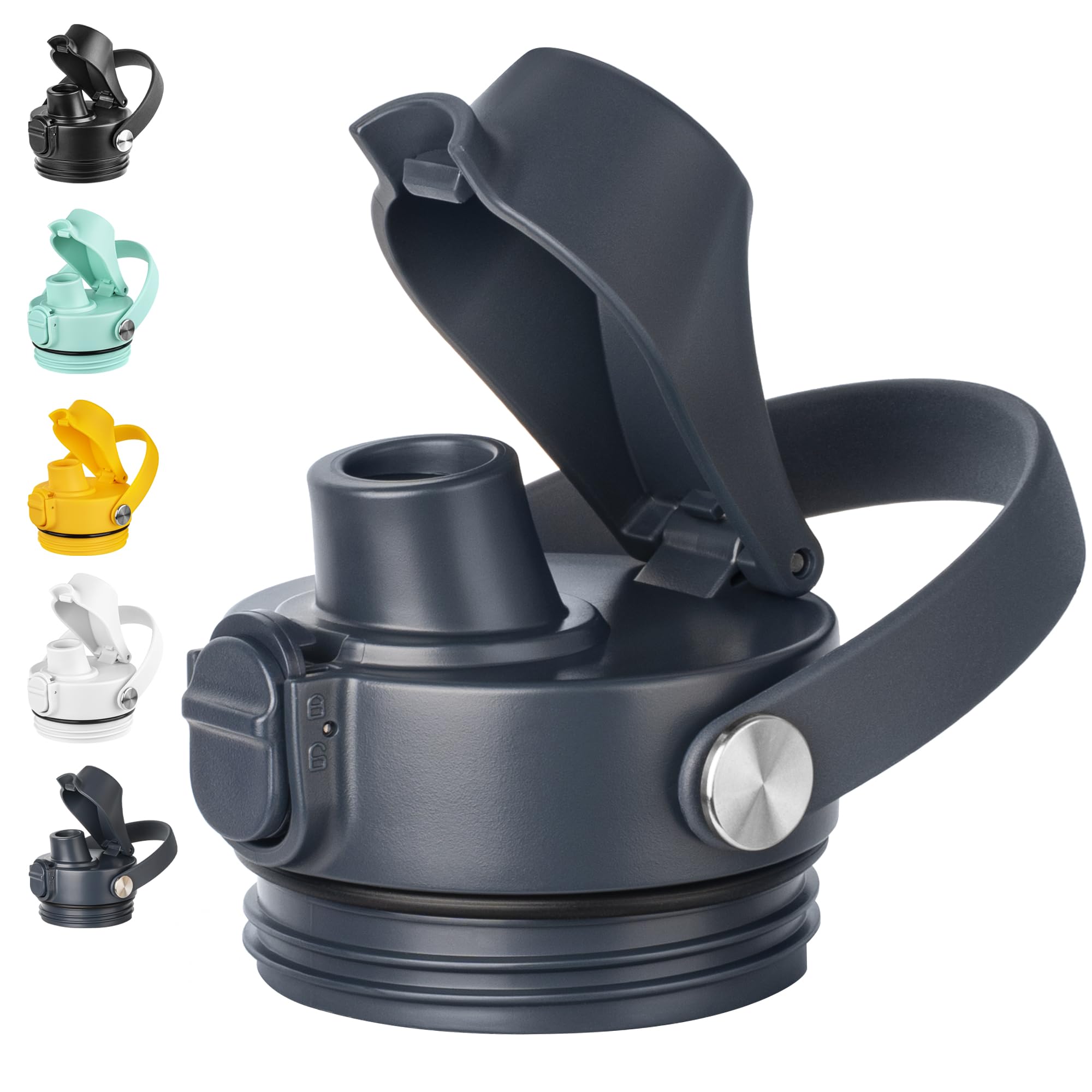 Diumepo Auto Spout Lid for YETI Rambler Bottles, Replacement Lids for Yeti 12oz 18oz 26oz 36oz 64oz Water Bottle, Water Bottle Cap for YETI Rambler,