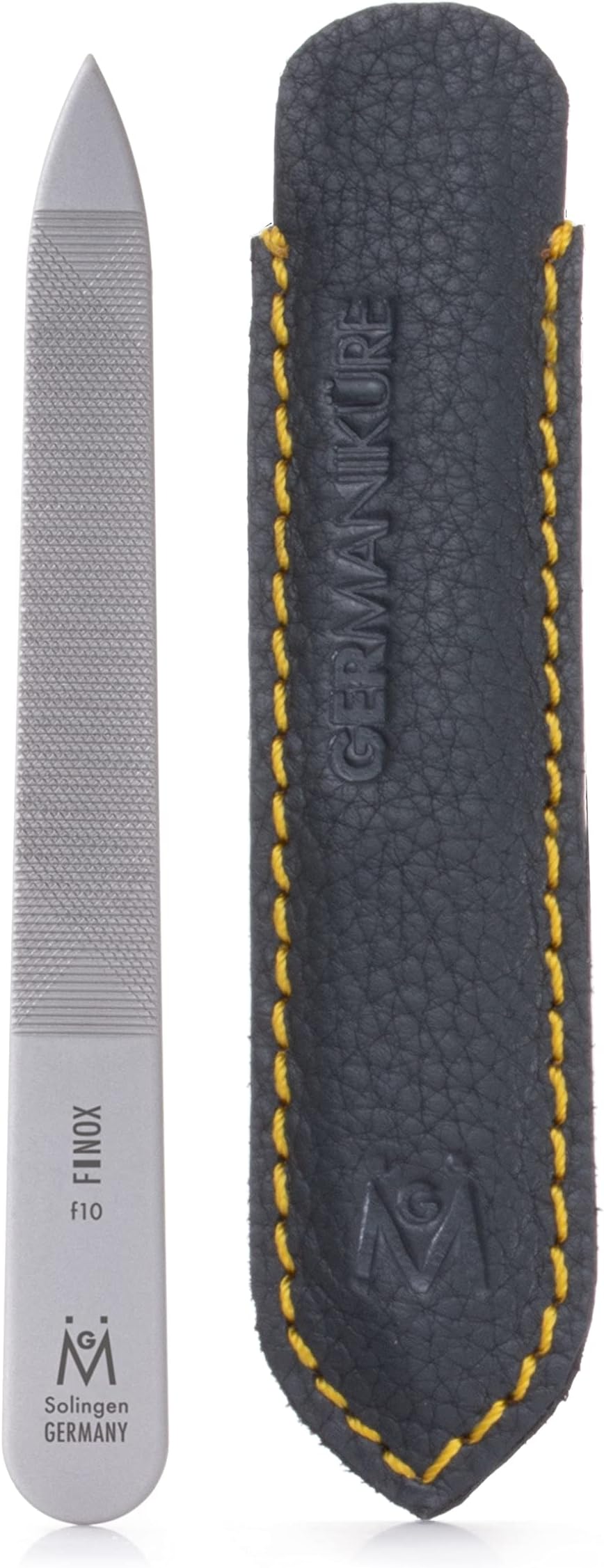 Triple Cut Metal Nail File, Double Sided FINOX Stainless Steel, Ethically Made in Solingen Germany