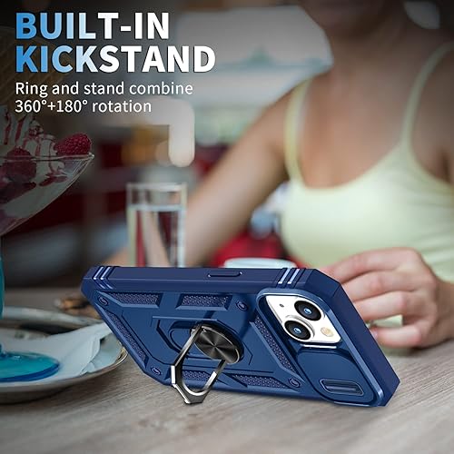 Vista 111 de Korecase Funda de protección para iPhone 12 y 12 Pro Ring Case con cubierta para lente de cámara, grado militar, resistente, de doble capa, cuerpo