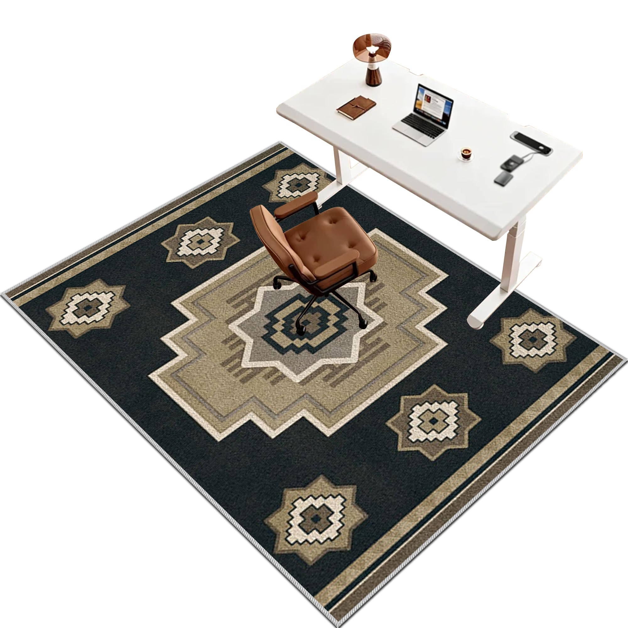 Tapis de Sol Bureau Antidérapant 100 x 120 cm Tapis de Chaise Gaming