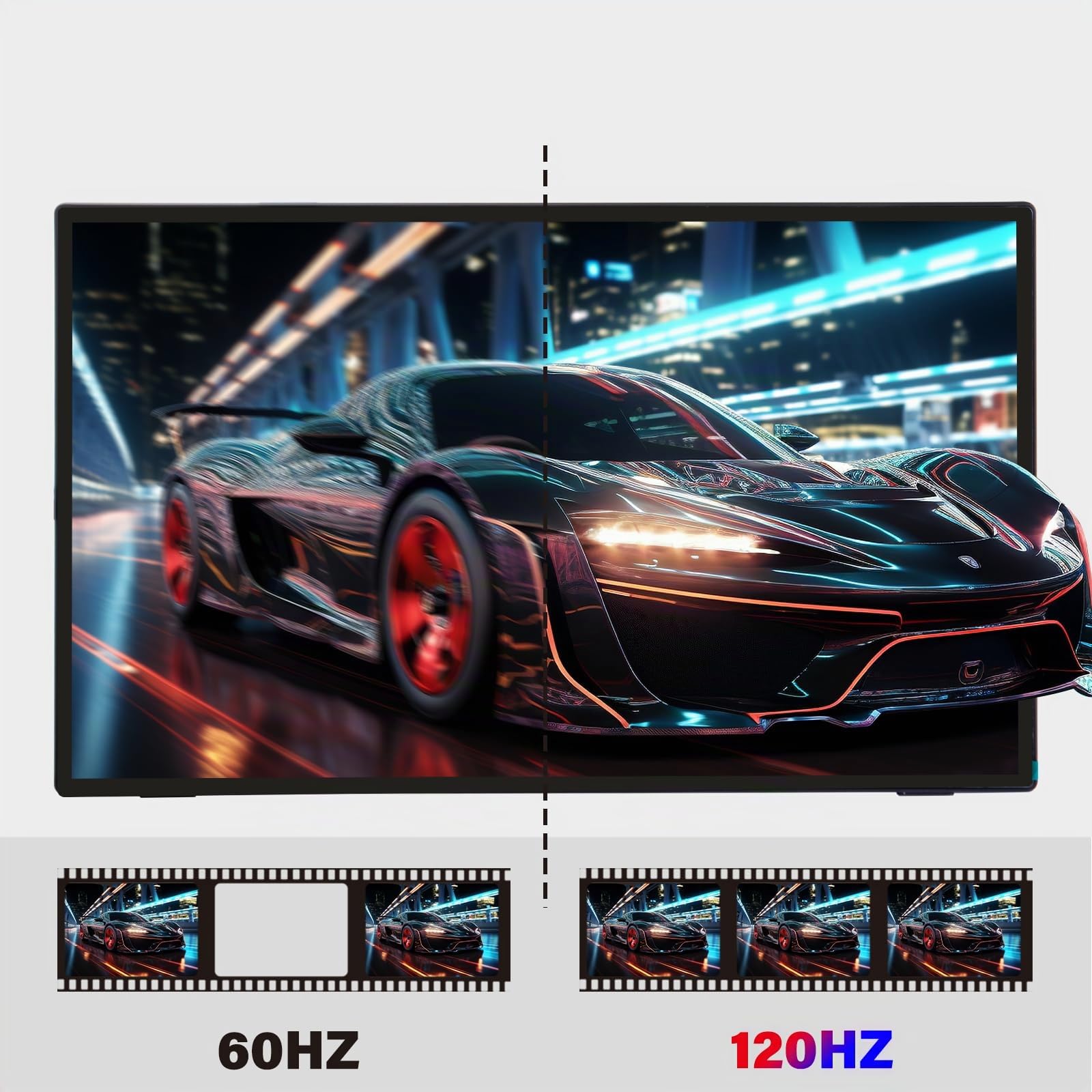 GeeekPi 18,5 Zoll tragbarer Monitor 1920 x 1080 IPS Touchscreen 120Hz 1080P Touch Display mit HDMI USB-C, eingebauten Lautsprechern, Ständer VESA für Xbox PS4/5 Laptop Mac PC